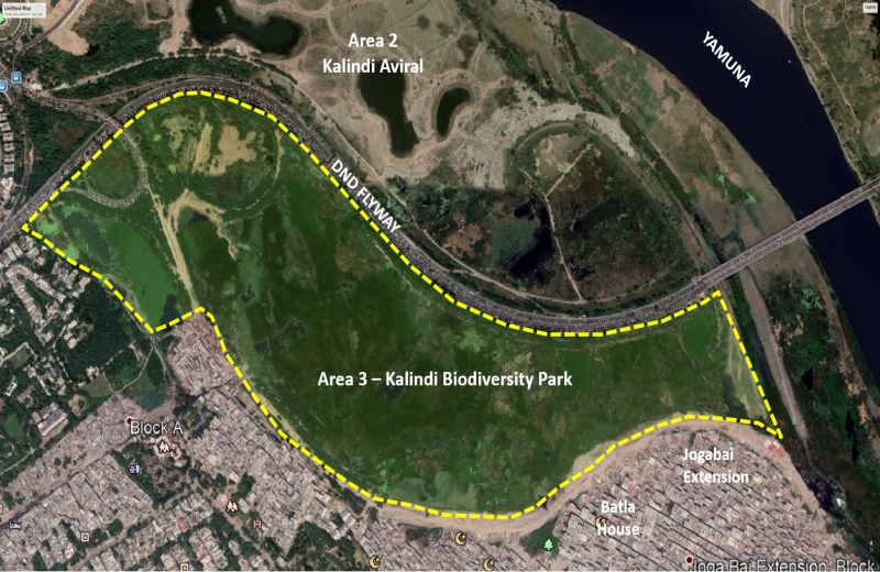 Kalindi Biodiversity Park - DND to Kalindi By-pass (Western Bank)